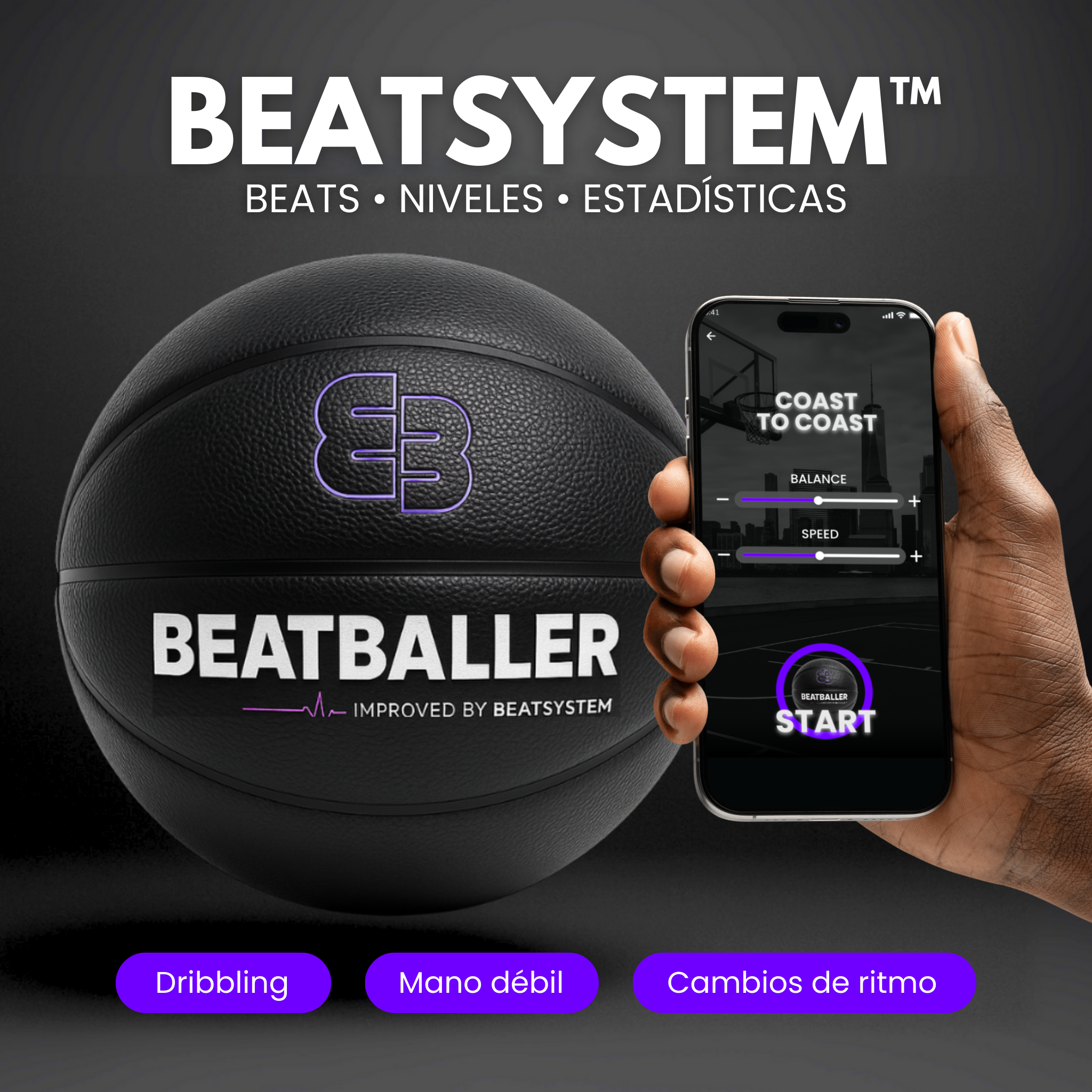 BEATBALLER® — Una pelota. Una aplicación. Habilidades.