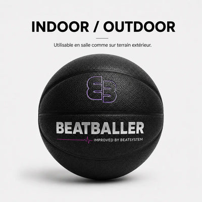 Beatball® Grip+ utilisable en salle comme sur terrain extérieur pour l’entraînement au basket
